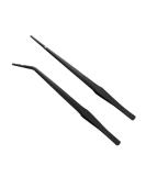 JOCXZI Pack of 2 Aquarium Feeding Tweezers Curved Stainless Steel Curved Tweezers with Anti-Carbon Coating to Prevent Rust Long Reptile Feed Tweezers for Plants Lizards Spiders Snakes (27 cm Black) - Buy Online on GoSupps.com