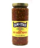 Sun of Italy Hot Cherry Peppers Ground 12oz - Authentic Taste and Spicy Flavour - Buy Online on GoSupps.com