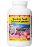 Barefoot Coral Calcium Complete 1500mg 90 Capsules- Coral Calcium Supplement Developed by Bob Barefoot- Supports Overall Health & PH Levels- Contains Calcium Magnesium & Vitamins. - Buy Online on GoSupps.com