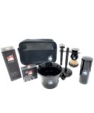 Shop G.B.S Grooming Gift Set - Double Edge Safety Razor Shaving Accessories & Travel Bag - Ideal Gift for Men - Buy Online on GoSupps.com