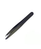 Premium Stainless Steel Eyebrow Tweezers | Black Precision Tweezers for Eyebrow Beard & Hair Care | International Shipping - Buy Online on GoSupps.com