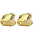 SUPVOX 2Pcs Gold Plated Small Single Tooth Cap Hip Hop Teeth Grill - Golden | Premium Quality - Buy Online on GoSupps.com