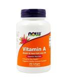 Now Foods Vitamin A 25000 IU Softgels from Fish Liver Oil - 500 Total Softgels - Buy Online on GoSupps.com