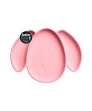 Babi Baby Toddler Large Suction Dog Plate - Non Slip Weaning Plate | 100% Food Grade Silicone with Stay Put Suction Ring - Mess Free Meals! (Pink) - Buy Online on GoSupps.com