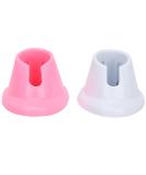 2pcs Soft Rubber Anti-Spill Nail Polish Bottle Holder Stand - Perfect for Salons | International Shipping Available - Buy Online on GoSupps.com