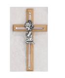 Pink Oak Girls Wall Cross - Baby Infant Christening Baptism Shower Gift - Buy Online on GoSupps.com