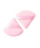 Pink Triangle Powder Puffs Set - 2 Pieces & Clear Reusable Pouch | Beauty Creations - International Shipping Available - Buy Online on GoSupps.com