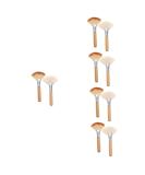 FRCOLOR 10 Pcs Loose Powder Makeup Brush Set - Fluffy Fan & Flat Brushes for Face - Short Handle Essential Tools for Flawless Makeup - Buy Online on GoSupps.com