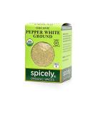 Spicely Organic White Peppercorn - Gluten Free, 0.45 oz EcoBox - Buy Online on GoSupps.com