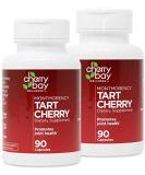 Montmorency Tart Cherry 480mg Supplement 90 Count x 2 | Non-GMO & Gluten Free | Supports Joint Health - Buy Online on GoSupps.com