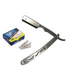 Classic Samurai Stainless Steel Barber Straight Edge Razor + 100 Lord Blades - Buy Online on GoSupps.com