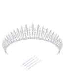 DIDDER Silver Tiara for Women & Girls - Rhinestone Birthday Wedding Crown - Prom Queen/Pageant Headband - Perfect Princess Costume Accessory - Buy Online on GoSupps.com