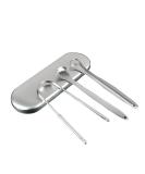 Metal Tongue Scraper Set - 3 Pcs Tongue Cleaners for Adults & Kids | Oral Hygiene & Bad Breath Relief | Includes Protective Case - Buy Online on GoSupps.com