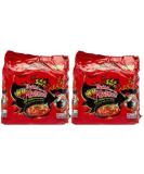 Gharana Swaad Ka Khazaana SAMYANG Spicy Hot (2x Spicy) Hot Chicken Flavour Ramen Noodles 2x Spicy Korean Ramen Noodles - Pack of 10 1 1400.0 gram - Buy Online on GoSupps.com