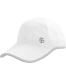 Coolibar UPF 50+ Lenny Sport Cap - Sun Protective, XX-Large White/Silver - Men's and Women's - Buy Online on GoSupps.com