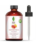 SVA Organics Grapefruit Pink Oil 118ml - 100% Pure & Natural Therapeutic Grade for Skin, Hair, Aromatherapy & Massage - Buy Online on GoSupps.com