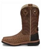 Justin Men's Derrickman Croc Print Western Work Boot - Camel, Size 10 - Buy Online on GoSupps.com