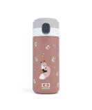 monbento - Kids Insulated Bottle MB Pop Fox - 12 Oz - Leakproof - Hot/Cold Up to 12 Hours - Small Water Bottle for Kids School/Park or for Adult Handbag - BPA Free Food Grade Safe - Pink Cinnamon Cinnamon Fox - Buy Online on GoSupps.com