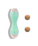 Oil-Absorbing Volcanic Roller | Double Head Facial Scooter with Interchangeable Balls | Portable Oil Control Green B - Buy Online on GoSupps.com