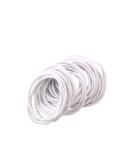 FEIFEI'S BOW 50pcs 2.5mm Thin Hair Scrunchies for Girls Women School Uniform Endless White - Buy Online on GoSupps.com