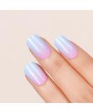 Danni & Toni Half Hardened Gel Nail Films - Rose Horizon | Blue Pink Gradation Glossy UV Gel Nail Foil Stickers - Self-Adhesive 28 Pack - Buy Online on GoSupps.com