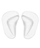 Soft Gel Arch Support Insoles for Flat Feet and Plantar Fasciitis - 2 Pairs (Clear) - Buy Online on GoSupps.com