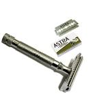 CS-203 Classic Samurai Slim Long Handled Safety Razor | Includes 5 ASTRA Double Edge Blades | Premium International Shipping - Buy Online on GoSupps.com