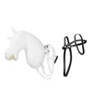 Panduro Hobby Horse - Portable 29 cm White Hobby Horse with Shoulder Strap & Bridle for Kids | International Shipping Available - Buy Online on GoSupps.com