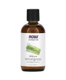 NOW Solutions Lemongrass Essential Oil 4 oz - Pure Aromatherapy Oil for Relaxation & Wellness | International Shipping - Buy Online on GoSupps.com