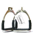AMIDALE STIRRUPS OFFSET EYE FLEXI SAFETY STIRRUPS OPTIMUM LEG POSITION HORSE RIDING IRONS STAINLESS STEEL 4.75" BNWT - Buy Online on GoSupps.com
