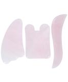 FOMIYES 3pcs Gua Sha Massager Set - Pink Facial & Body Crystal Massage Tools for Rejuvenation | International Shipping Available - Buy Online on GoSupps.com