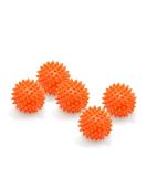 Buy 5 Pack Massage Balls with Knobs | Noppenballen | Hedgehog Balls | Arthro Sensorik Ball - Adjustable Hardness | 6 cm Diameter | Orange 60mm - Not Inflated - International Shipping Available - Buy Online on GoSupps.com