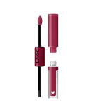 NYX Shine Loud Long-Lasting Liquid Lipstick & Clear Lip Gloss - Goal Getter (Deep Raspberry) 16 - Buy Online on GoSupps.com