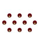 Buy Maroon Round Velvet Bindi for Women | Single Stone 7mm Bindi for Girls - Shop Internationally - Buy Online on GoSupps.com