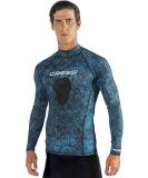 Cressi Camouflage Rash Guard for Scuba Diving & Spearfishing - Crew Neck, X-Large Camo Blue - Buy Online on GoSupps.com