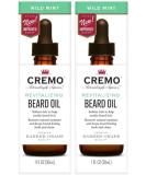 Cremo Beard Oil Revitalizing Wild Mint | Natural Moisture & Soften Beard | Pack of 2 (1 fl oz each - Buy Online on GoSupps.com