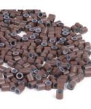 Prolinks 500PCS Premium Silicone Lined Copper Micro Rings Beads Tubes for I-Tip Hair Extensions (Dark Brown 4mm) - Buy Online on GoSupps.com