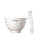 ONE THING Modeling Mask Mixing Bowl & Silicone Stick White | 1 Set | Facial Tool Kit for Modeling  Clay  Mud  Peel Off Mask  Reusable Spatula  Large Size Cup | Korean Skin Care - Buy Online on GoSupps.com
