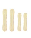 Cuhza 4 pieces magical hair knot hair bun maker upgraded hair holder sponge clips hair styling donut bun hair twist curly wraps donut tools 2 large and 2 small (beige)) - Buy Online on GoSupps.com