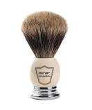 Parker 100% Extra Dense Best Badger Bristle Shaving Brush - White & Chrome Handle | Free Stand - Buy Online on GoSupps.com