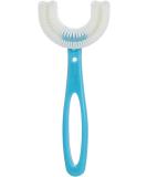 Buy All-Round Blue U-Shaped Toothbrushes for Kids | Silicone Bristles for Gentle Gum Massage | International Shipping Available - Buy Online on GoSupps.com