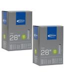 Schwalbe AV17 Inner Tubes 700x28-45c Schrader Valve (2 Pack) - High Quality Tubes for 28-27 Inch Tires - Buy Online on GoSupps.com