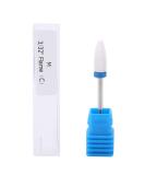 Ceramic Cylinder Nail Drill Bit Set with Display Base - White 04 - Buy Online on GoSupps.com