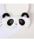 Buy White Cute Panda Sleeping Mask - Soft Plush Blindfold for Travel Meditation & Naps | Funny Animal Eye Cover for All Ages - Buy Online on GoSupps.com
