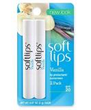 Softlips Lip Protectant/Sunscreen SPF 20 Vanilla Value Pack - 2 Pack - Buy Online on GoSupps.com