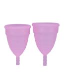 3 Colors 2PC Period Cup Set - Reusable Menstrual Cup for Women | Soft Silicone Menstrual Hygiene Care - Buy Online on GoSupps.com
