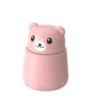 Pink Cute Bear Pill Grinder - Portable Pill Pulverizer & Crusher with Storage Box - Buy Online on GoSupps.com