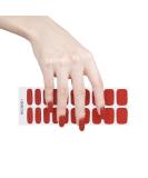 Red Semi Cured Gel Nails Strips 20 Stickers Nail Wraps Soft Self-Adhesive Gel Nail Stickers Salon-Quality Gel Nail Strips for Nails French Tip Manicure UV/LED Lamp Required (Red-61) - Buy Online on GoSupps.com