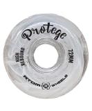 Jackson Ultima Atom Protege High Rebound Inline Figure Roller Wheels - White 68mm (6-Pack) - Buy Online on GoSupps.com