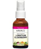 Eclectic Institute Throat Spray with Lomatium & Elderberry - 1 fl oz (30 ml) for Soothing Relief - Buy Online on GoSupps.com
